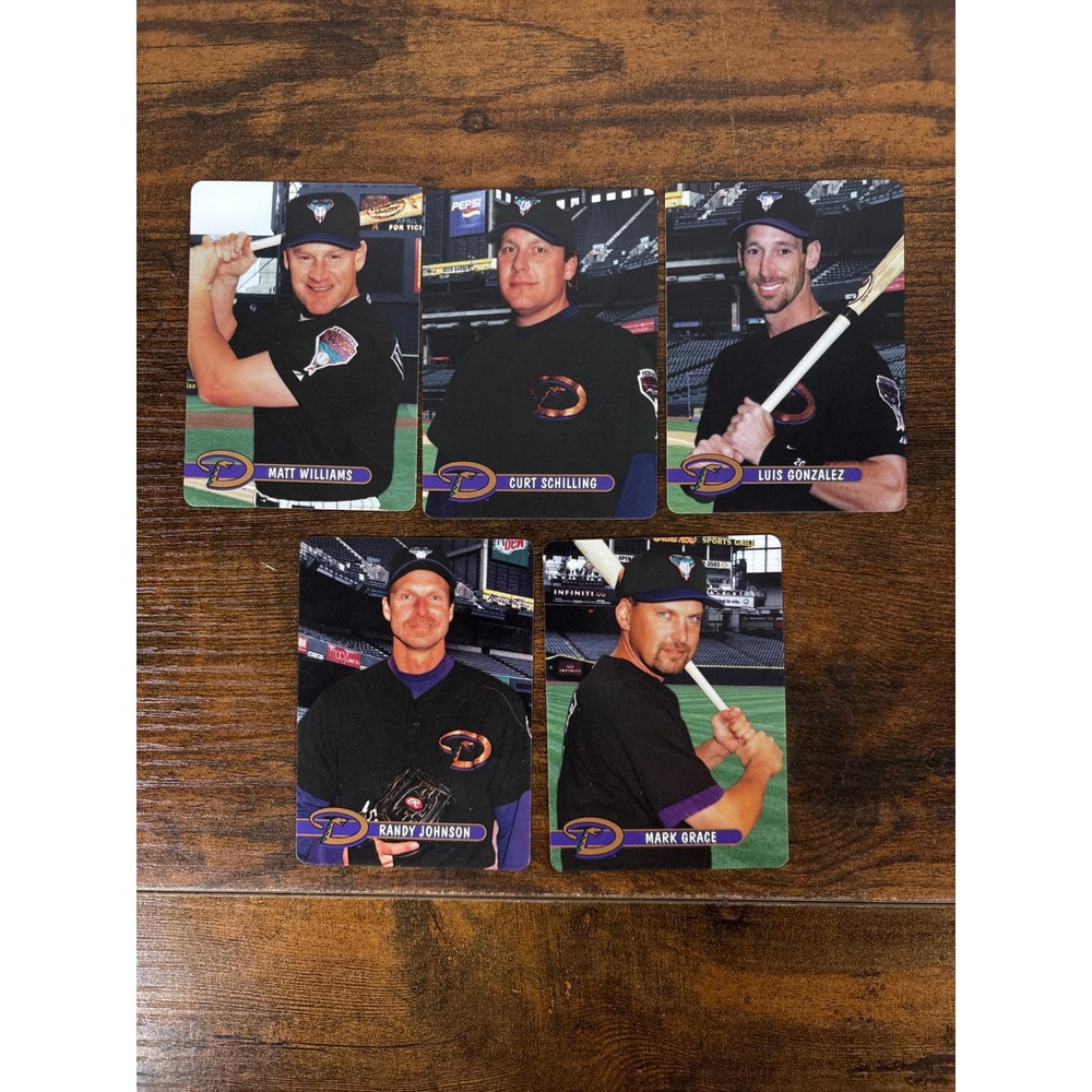 2001 Keebler Arizona Diamondbacks Baseball Card Lot Randy Johnson Curt Schilling